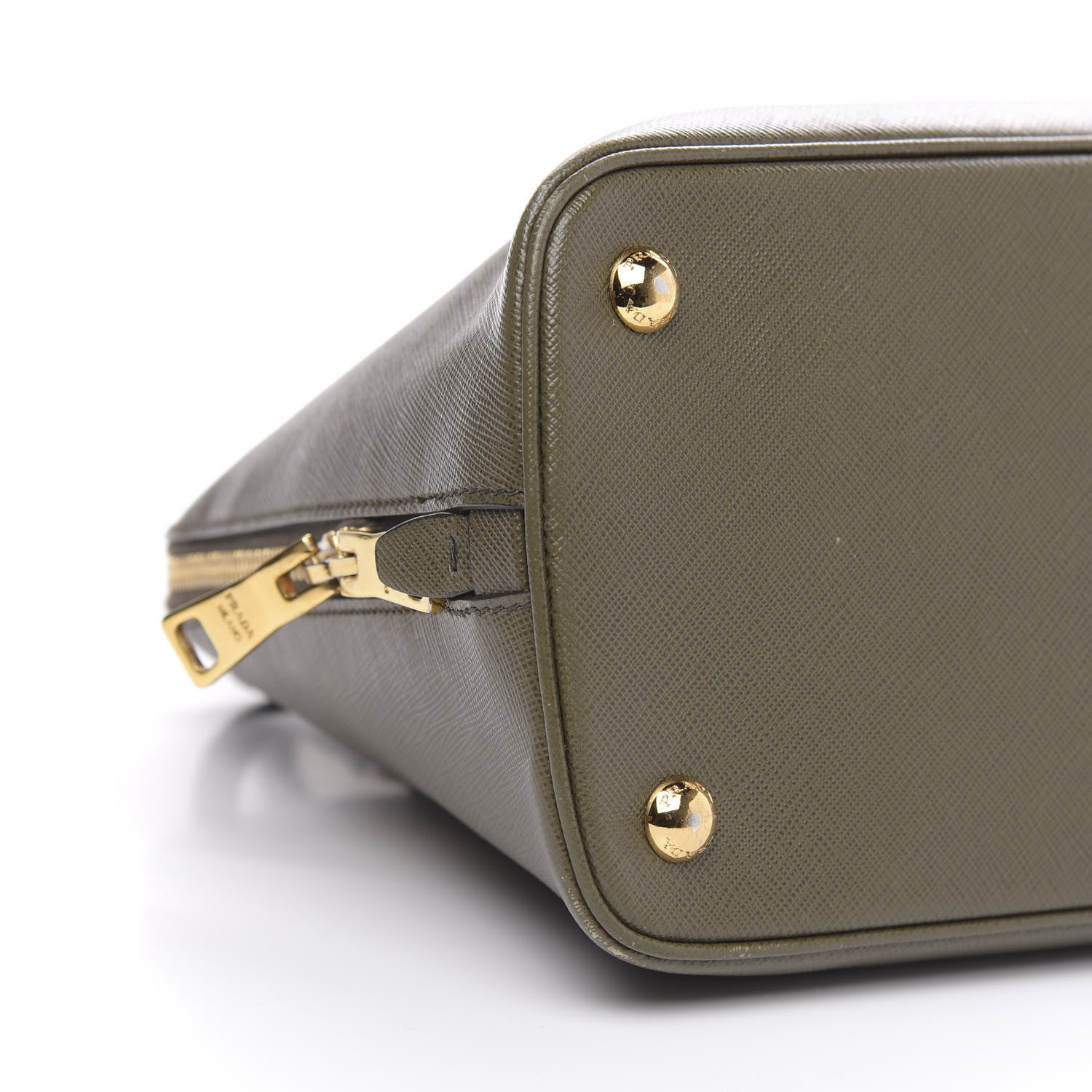 Prada Saffiano Lux Medium Promenade Tote Militare 9 of 17