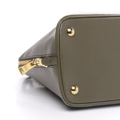 Prada Saffiano Lux Medium Promenade Tote Militare 9 of 17