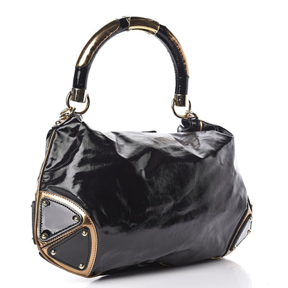 Gucci Coated Canvas Medium Indy Top Handle Hobo Black 3 of 12