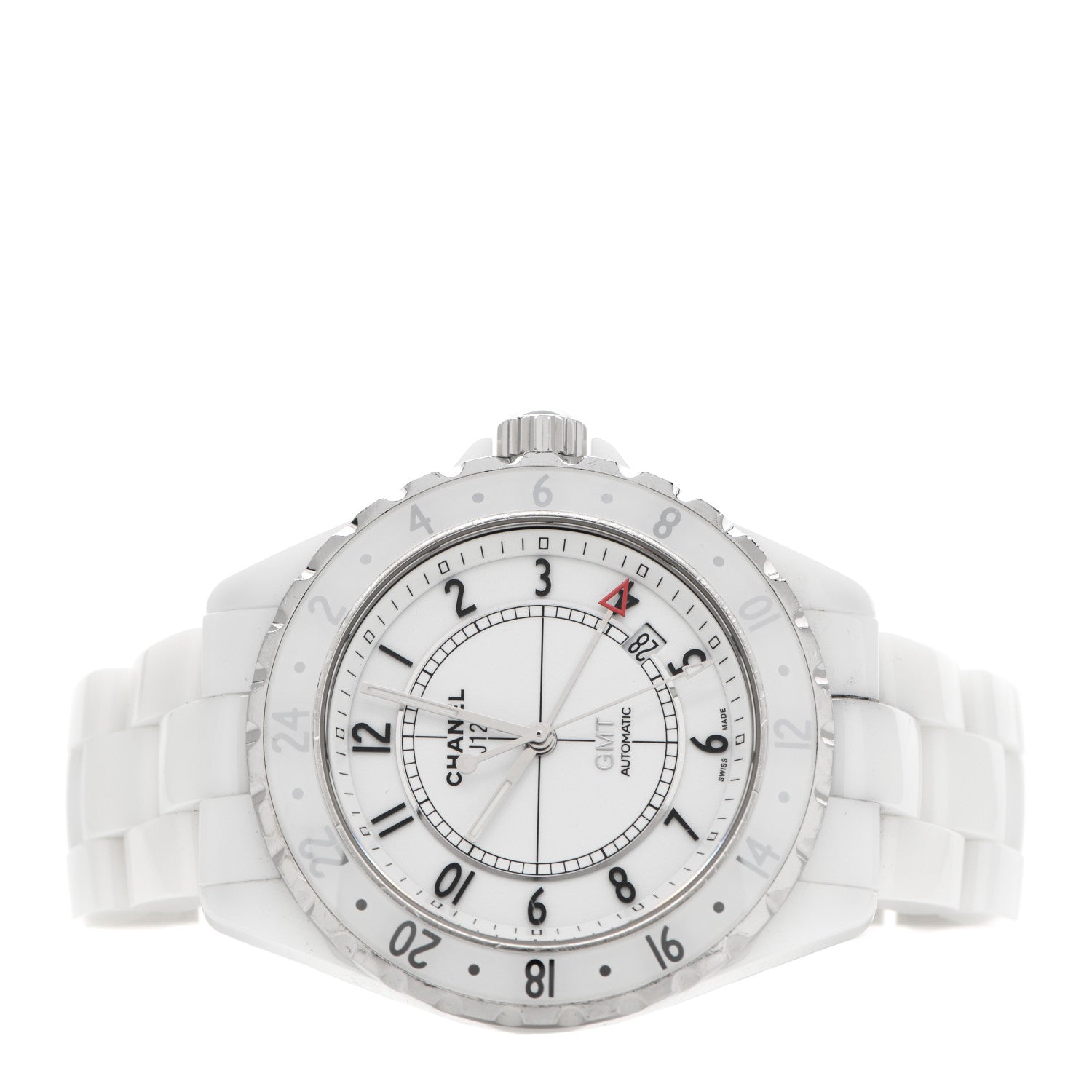 Chanel Stainless Steel Ceramic 41mm GMT J12 Automatic Watch White 2 of 4