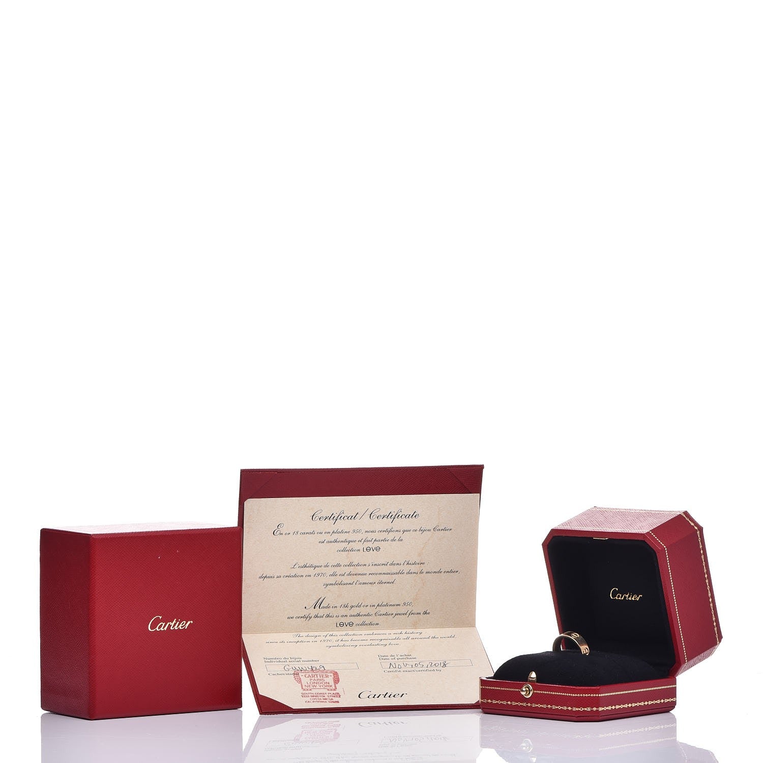 Cartier 18K Yellow Gold 5.5mm LOVE Ring 52 6 5 of 5