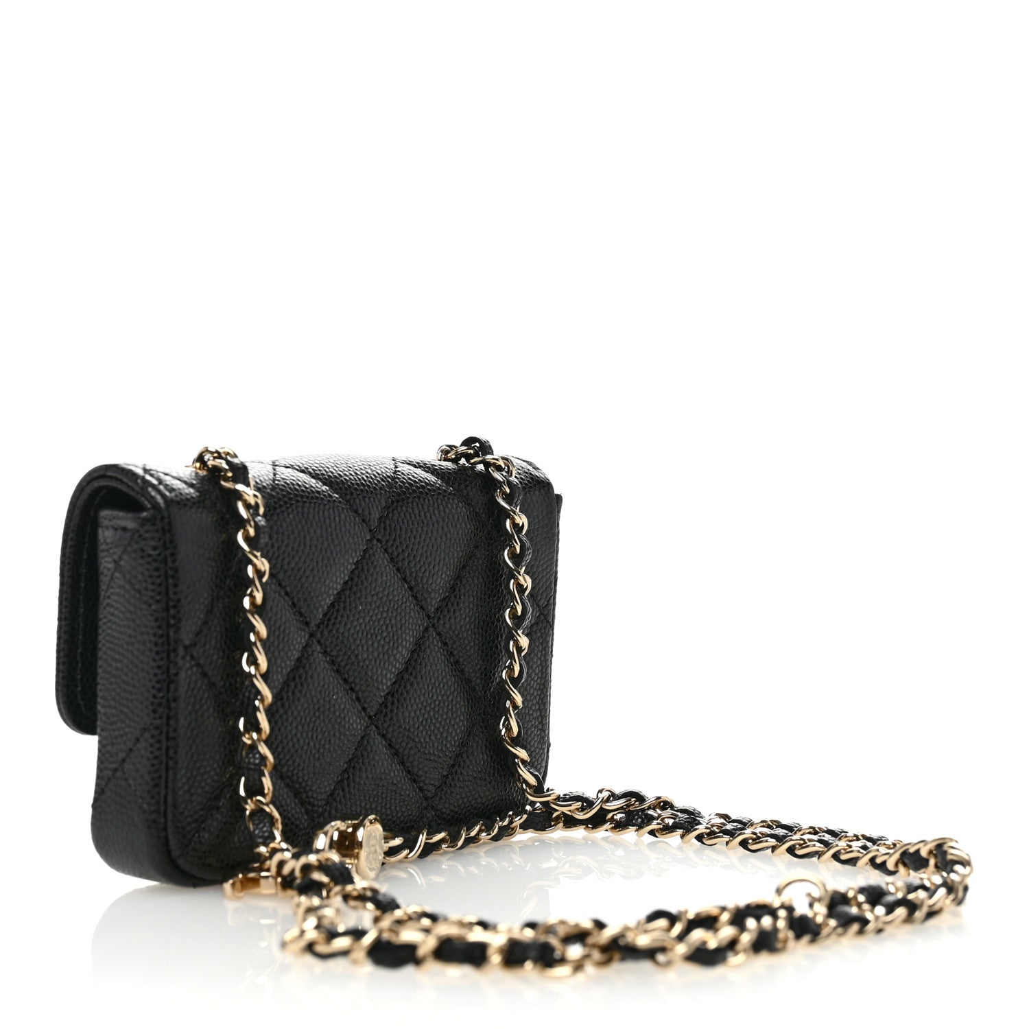Chanel Caviar Quilted Mini Chain Belt Bag Black 3 of 11