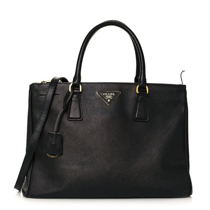 Prada Saffiano Medium Galleria Double Zip Tote Black 1 of 20