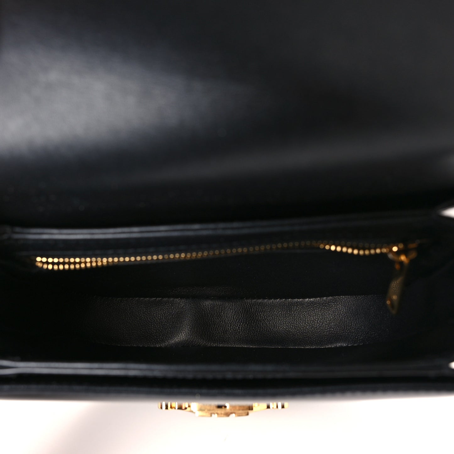 Shiny Calfskin Teen Besace Black