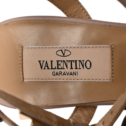 Valentino Garavani Calfskin Nappa Rockstud Ankle Strap 65mm Pumps 36 Poudre 7 of 12