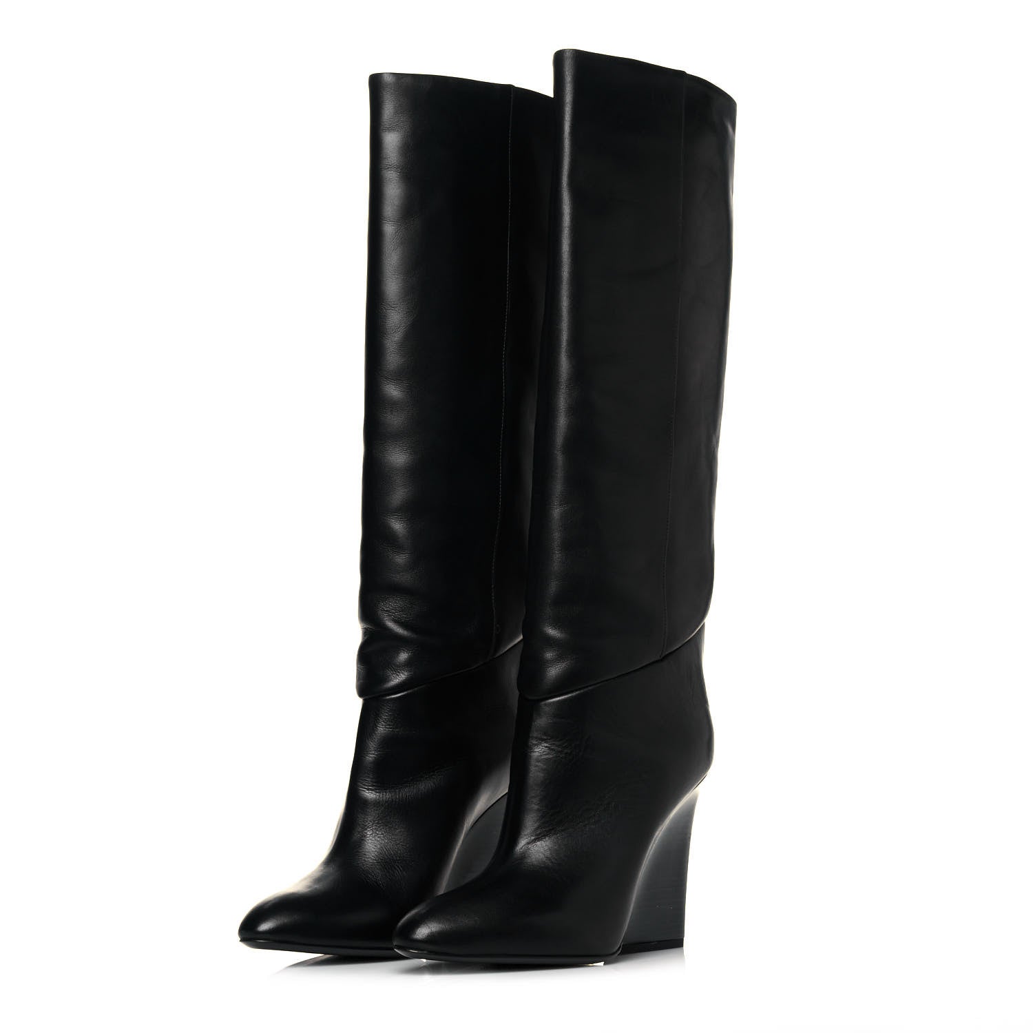 Jimmy Choo Calfskin Cartel Boots 39.5 Black 3 of 7