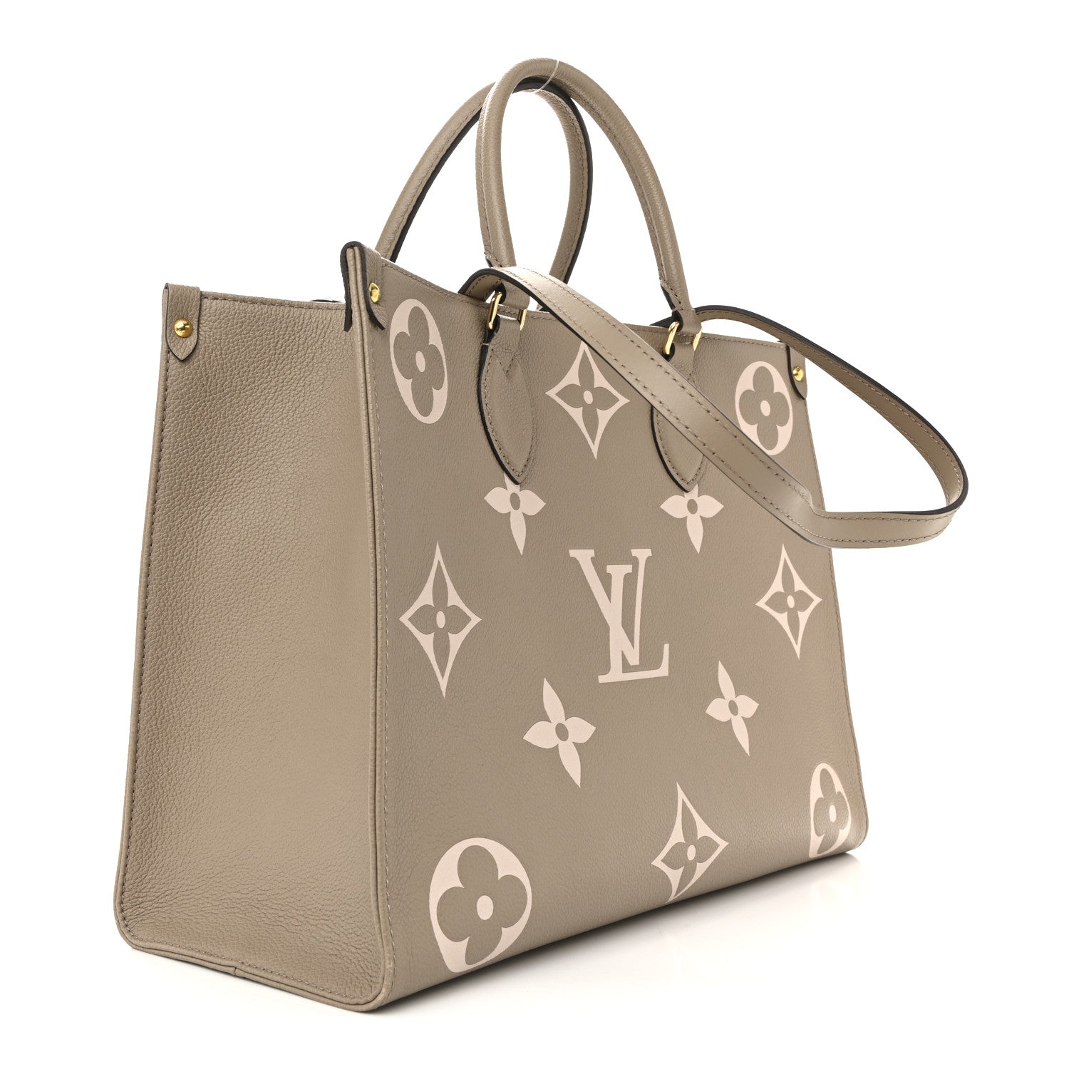 Louis Vuitton Empreinte Monogram Giant Onthego MM Tourterelle Creme 3 of 13