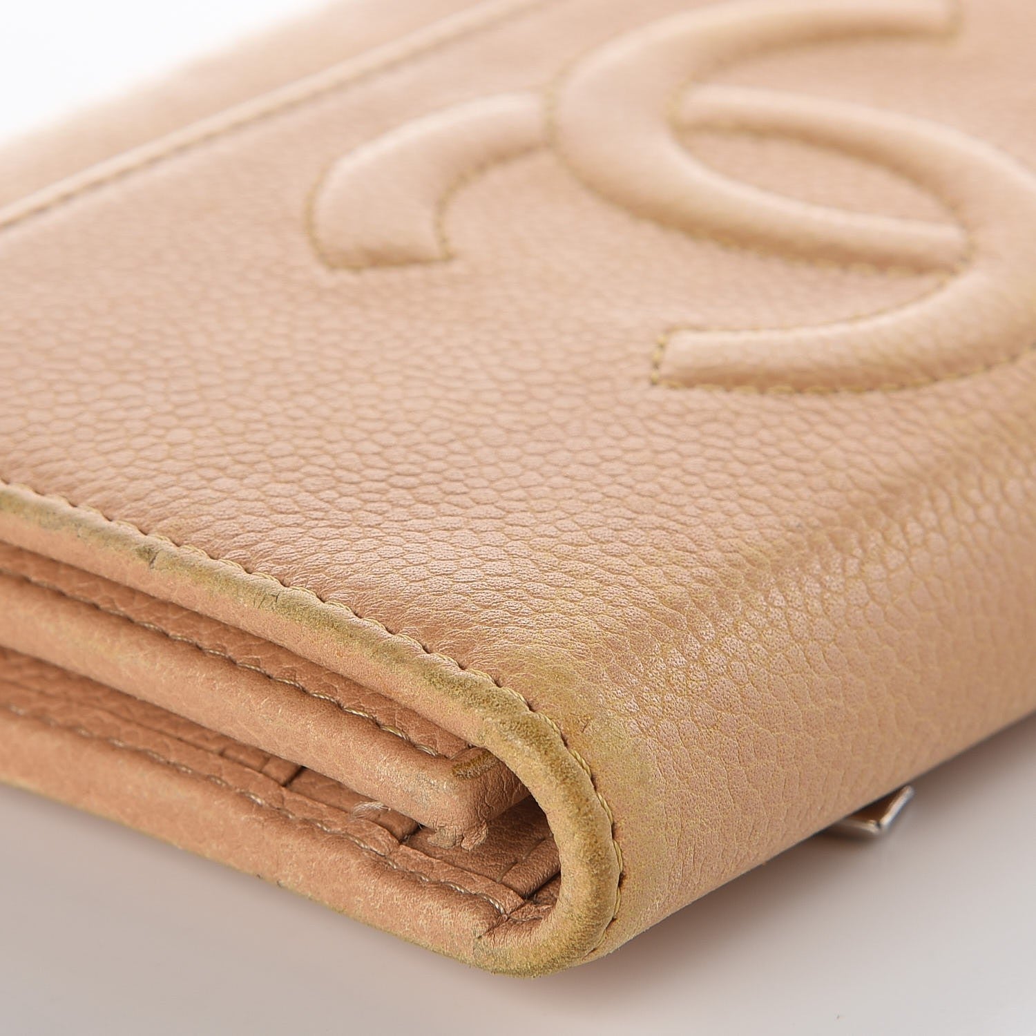 Chanel Caviar Timeless CC Flap Wallet Beige 14 of 17