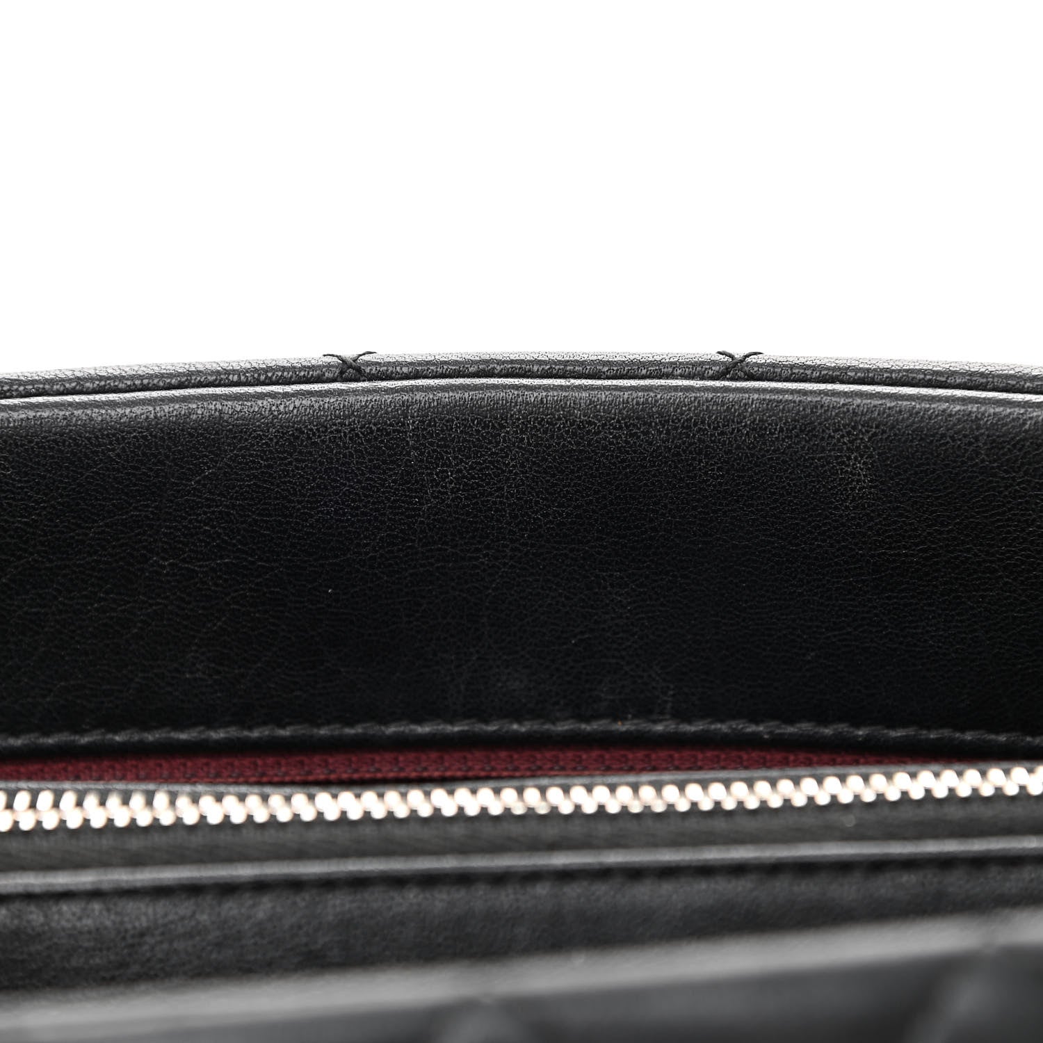 Chanel Shiny Sheepskin Quilted Large Trapezio Flap Black 11 of 16