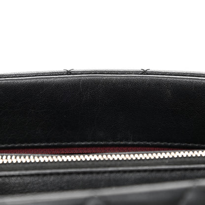 Chanel Shiny Sheepskin Quilted Large Trapezio Flap Black 11 of 16