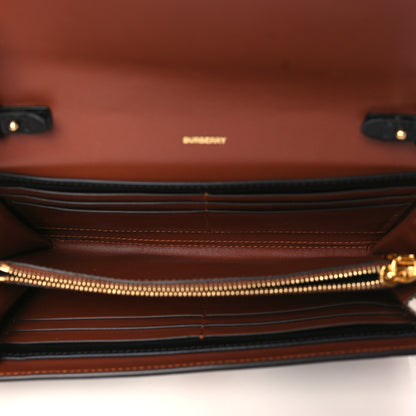 Burberry E-Canvas Monogram Stripe Hannah Wallet Bridle Brown 5 of 8