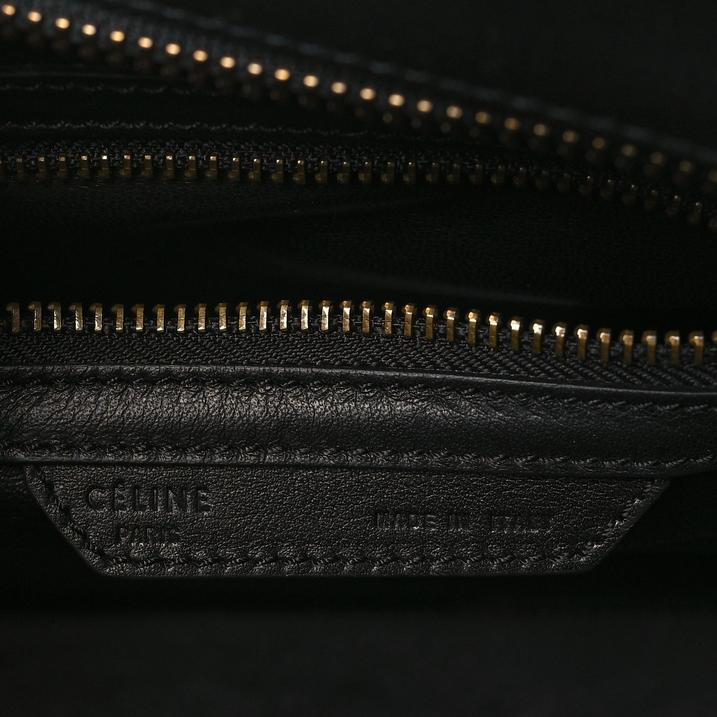 Drummed Calfskin Micro Tri-Color Luggage Rust