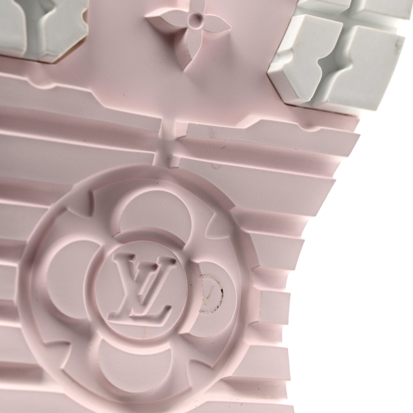 Canvas LV Squad Sneakers 38 White Pink
