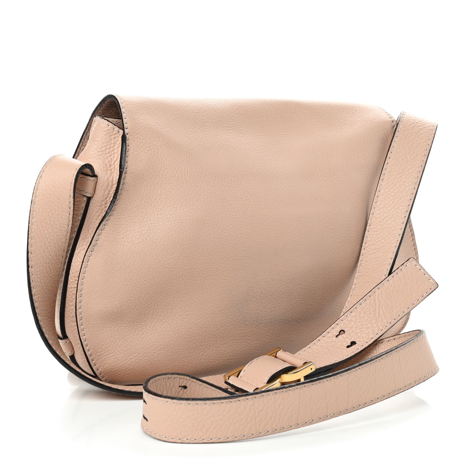 Chloe Calfskin Medium Marcie Round Crossbody Bag Blush Nude 3 of 10