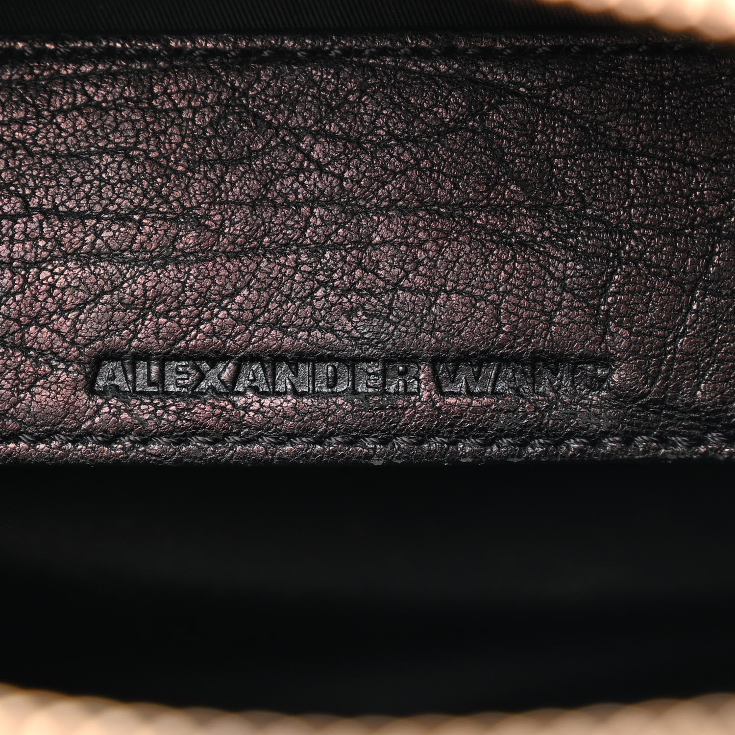 Alexander Wang Pebbled Lambskin Rocco Black Rose Gold Hardware 6 of 9