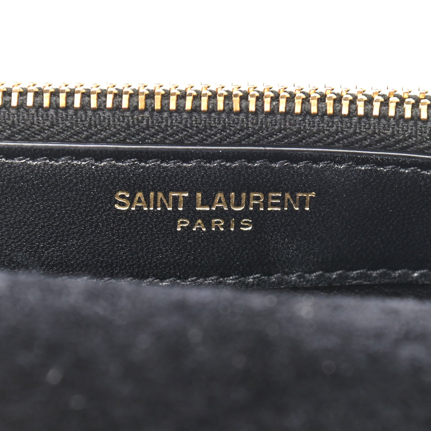 Saint Laurent Laminated Calfskin Classic Monogram Kate Tassel Chain Wallet Green 6 of 10