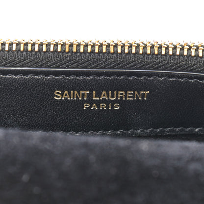 Saint Laurent Laminated Calfskin Classic Monogram Kate Tassel Chain Wallet Green 6 of 10