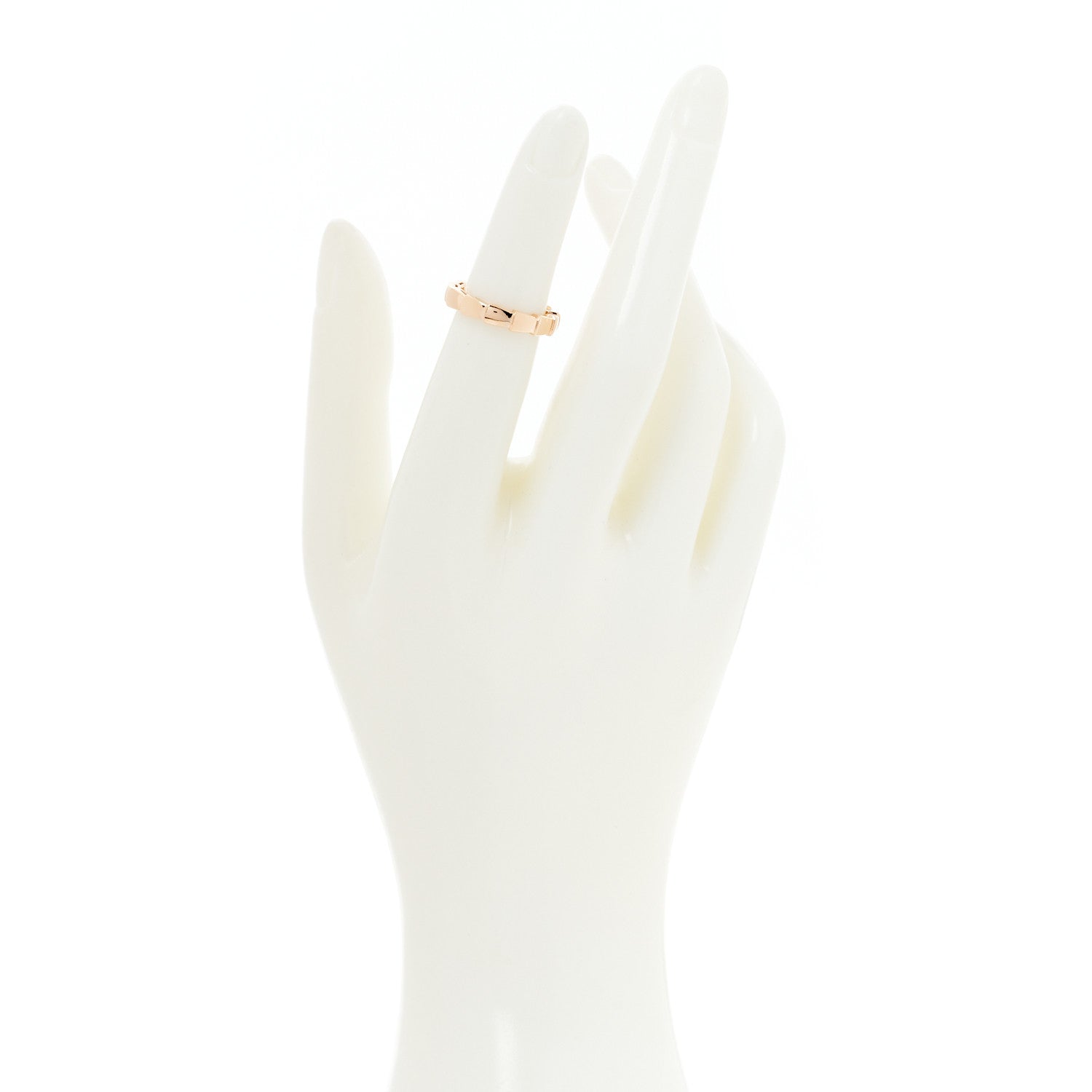 Bulgari 18K Rose Gold Serpenti Viper Band Ring 48 4.5 2 of 6