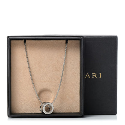 Bulgari 18K White Gold B.Zero1 Pendant Necklace 9 of 9