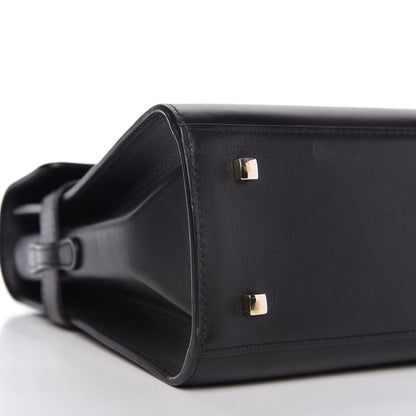 Delvaux Calfskin MM Tempete Satchel Black 6 of 9