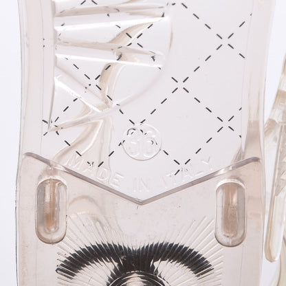 Chanel Jelly Crystal CC Thong Sandals 36 Clear 6 of 8