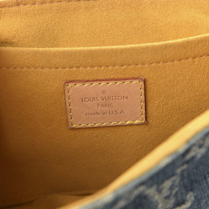 Louis Vuitton Monogram Denim Mini Pleaty Blue 8 of 9