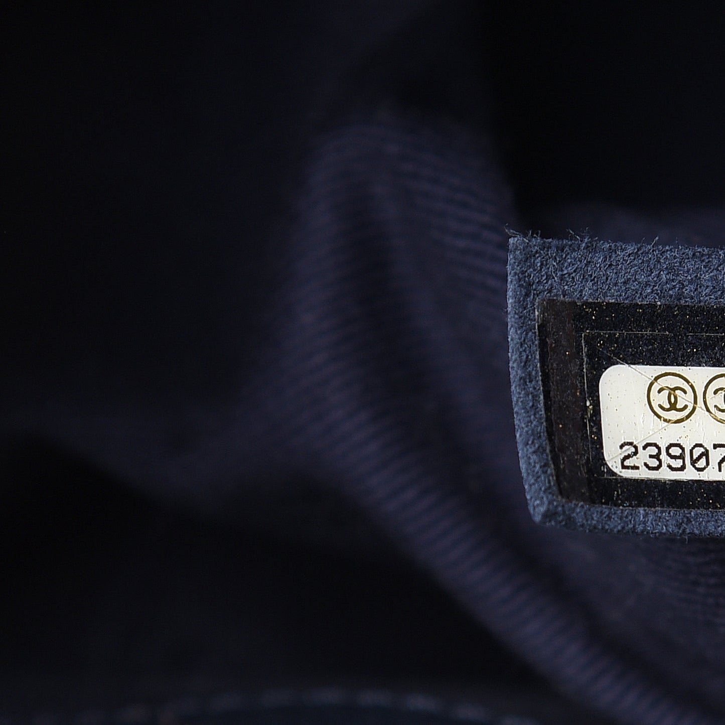 Grained Calfskin Small Neo Executive Shopper Tote Navy