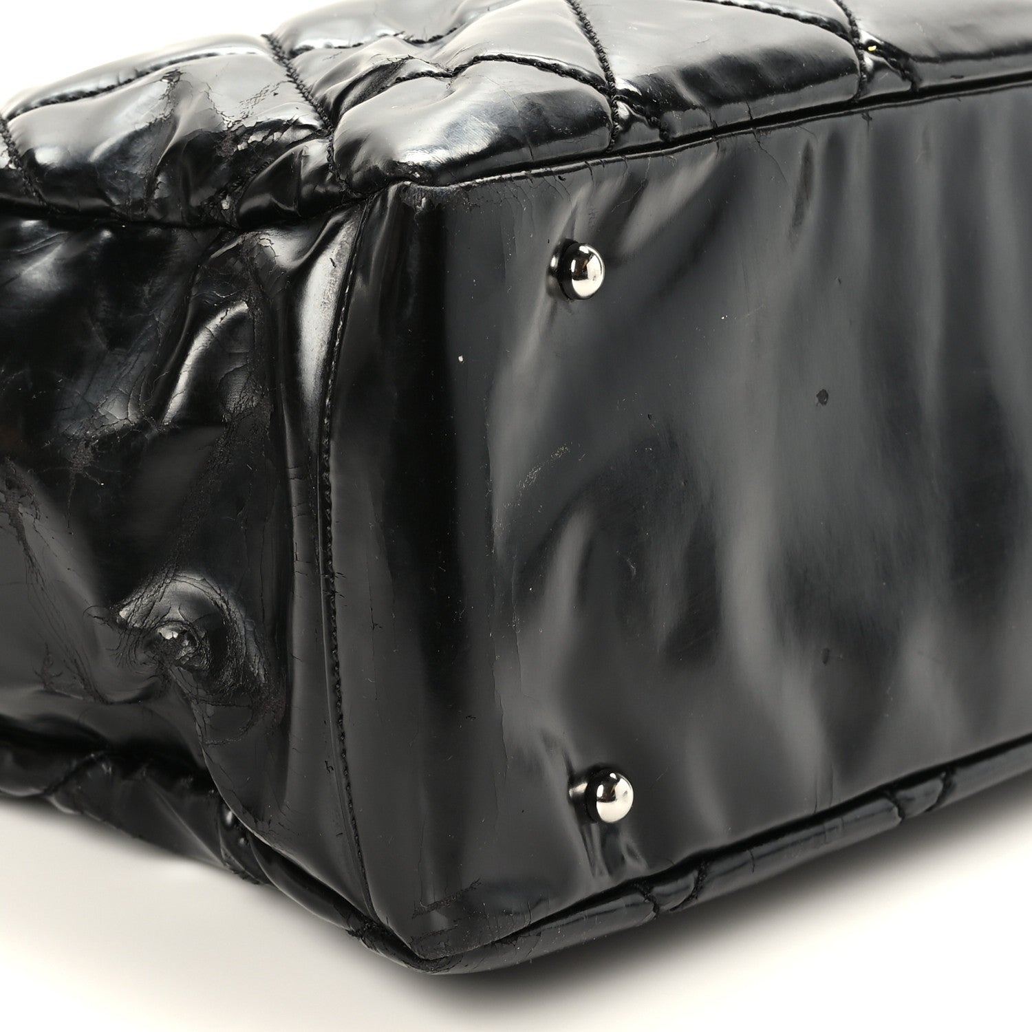 Chanel Vinyl Quilted Large Paris Biarritz Tote Black 8 of 10