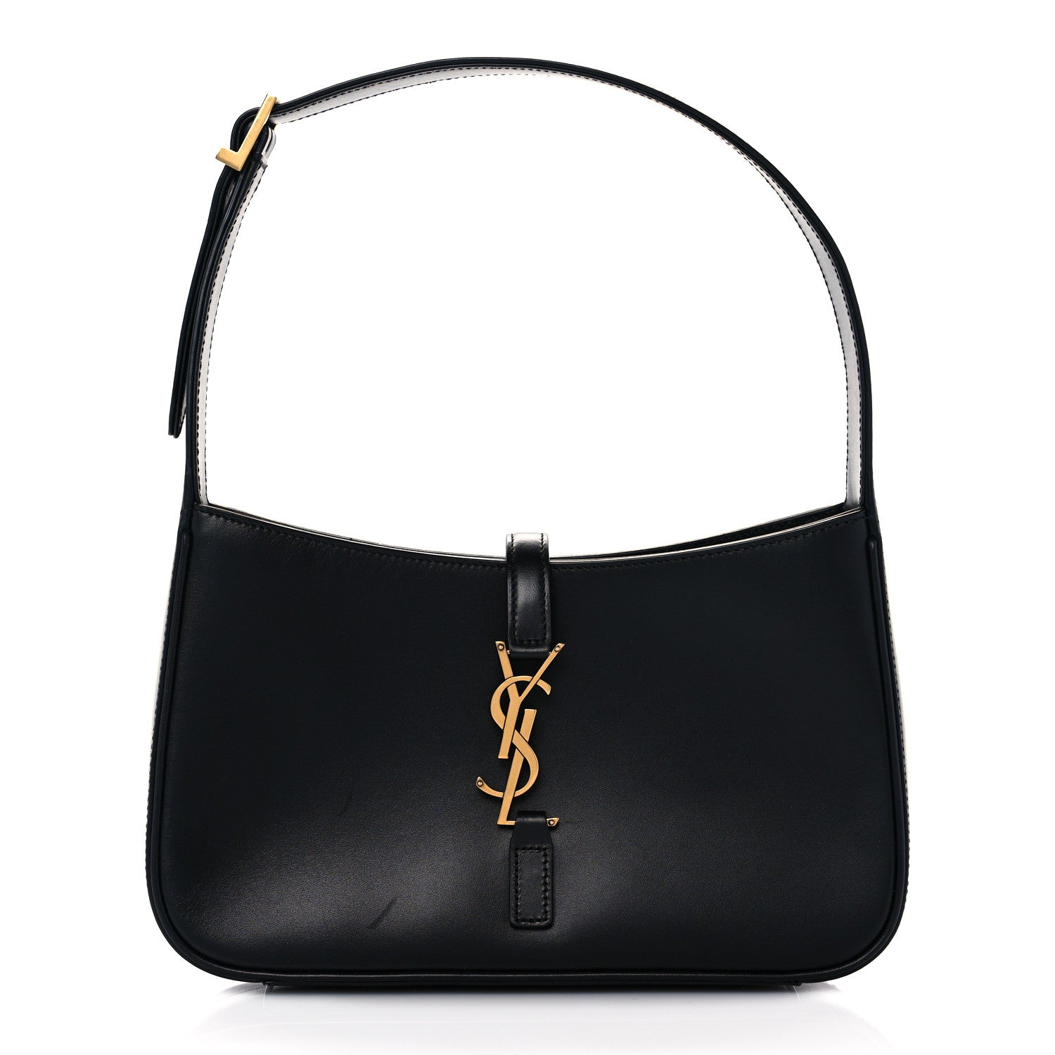 Saint Laurent Smooth Calfskin Le 5 A 7 Hobo Black 1 of 10