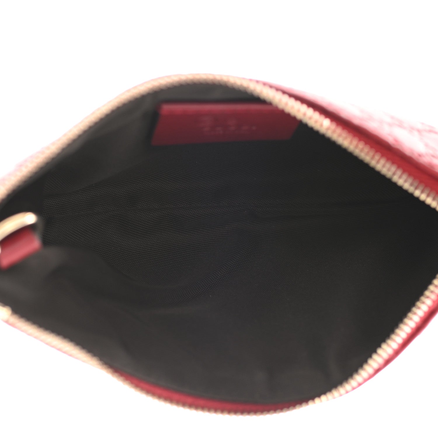 Gucci Microguccissima Key Ring Coin Case Hibiscus Red 4 of 6