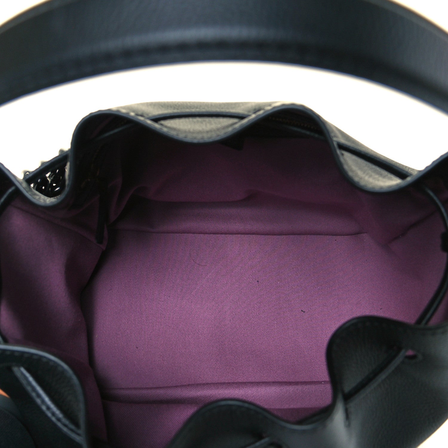 Versace Grained Calfskin La Medusa Bucket Bag Black 15 of 15