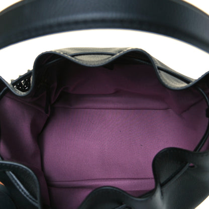 Versace Grained Calfskin La Medusa Bucket Bag Black 15 of 15