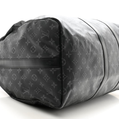 Louis Vuitton Monogram Eclipse Keepall Bandouliere 55 9 of 14