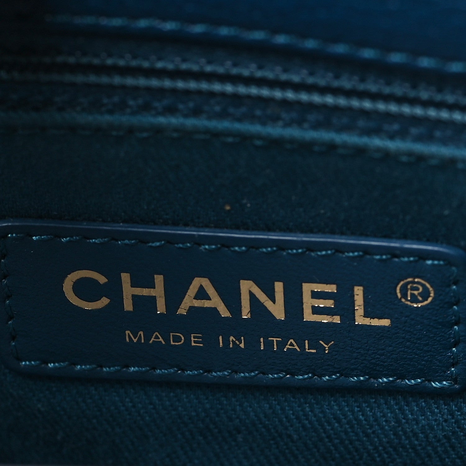Chanel Shiny Calfskin Goatskin Quilted Medium Coco Curve Messenger Flap Navy 6 of 9