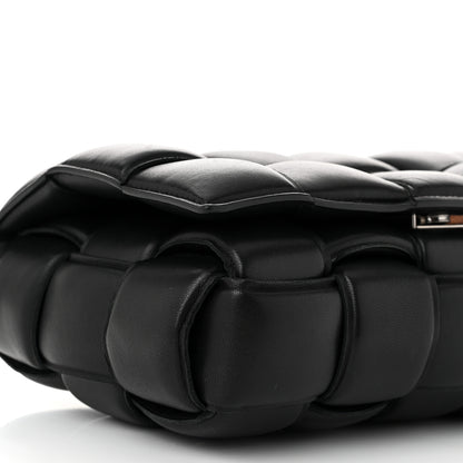 Bottega Veneta Nappa Maxi Intreccio Padded Cassette Crossbody Bag Black 9 of 10