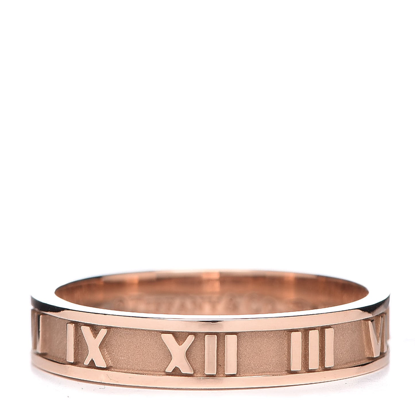 18K Rose Gold Atlas Band Ring 57 8　
