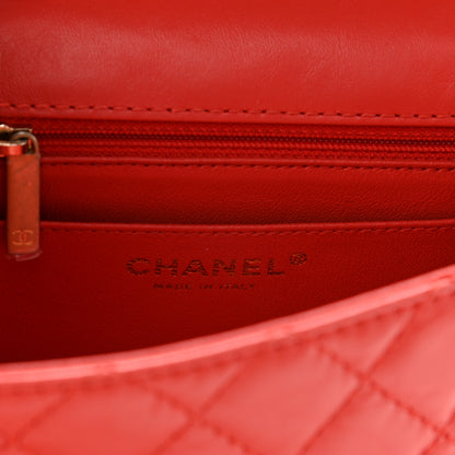 Chanel Aged Calfskin Quilted 2.55 Reissue Mini Flap Red 5 of 10