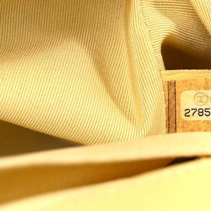 Chanel Caviar Chevron Quilted Medium Boy Flap Yellow 7 of 12