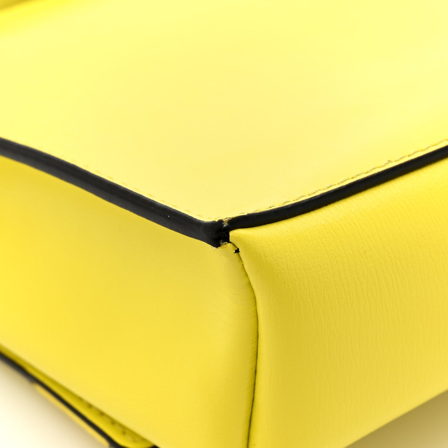 Calfskin Vara Bow Wallet On Strap Yellow
