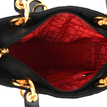 Christian Dior Nylon Cannage Medium Lady Dior Black 5 of 9