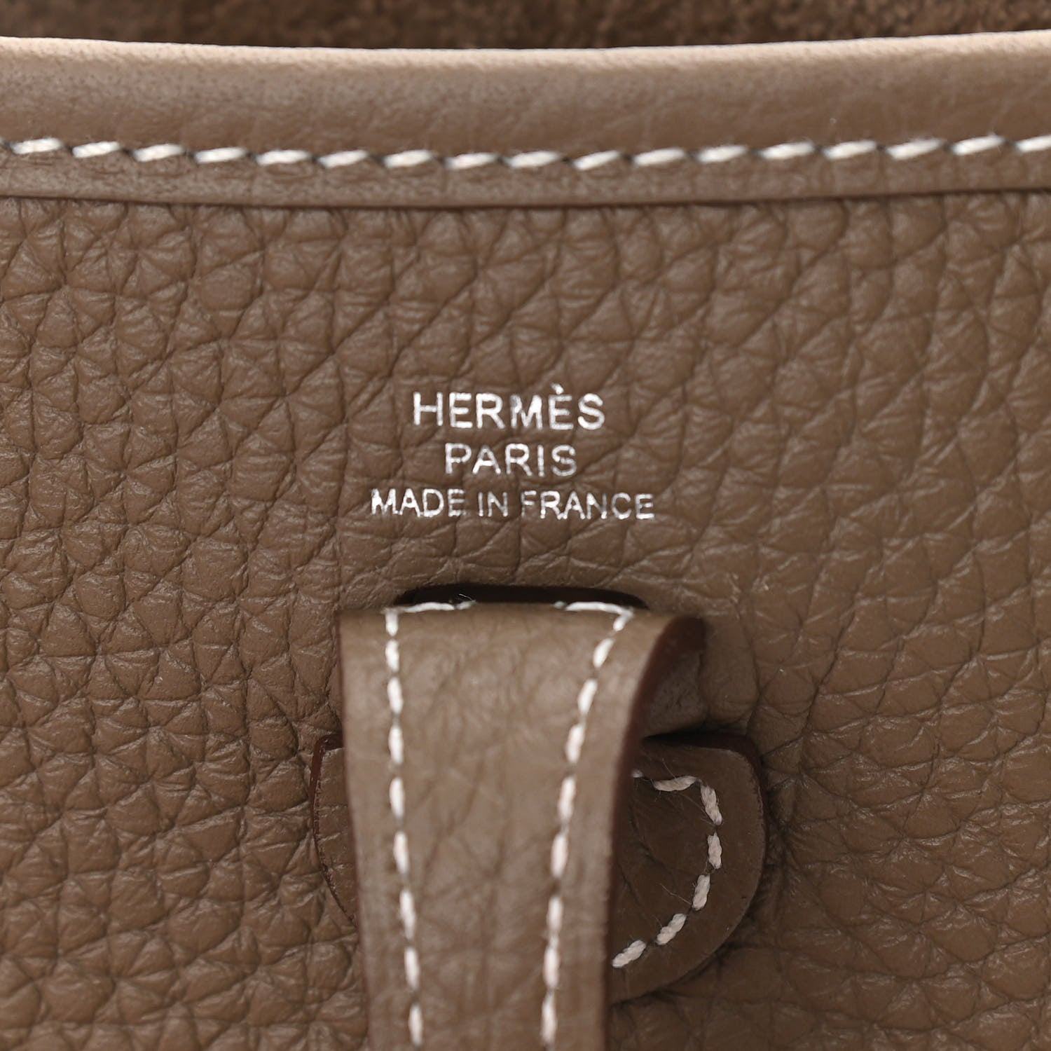 Hermes Taurillon Clemence Evelyne TPM Etoupe 6 of 11