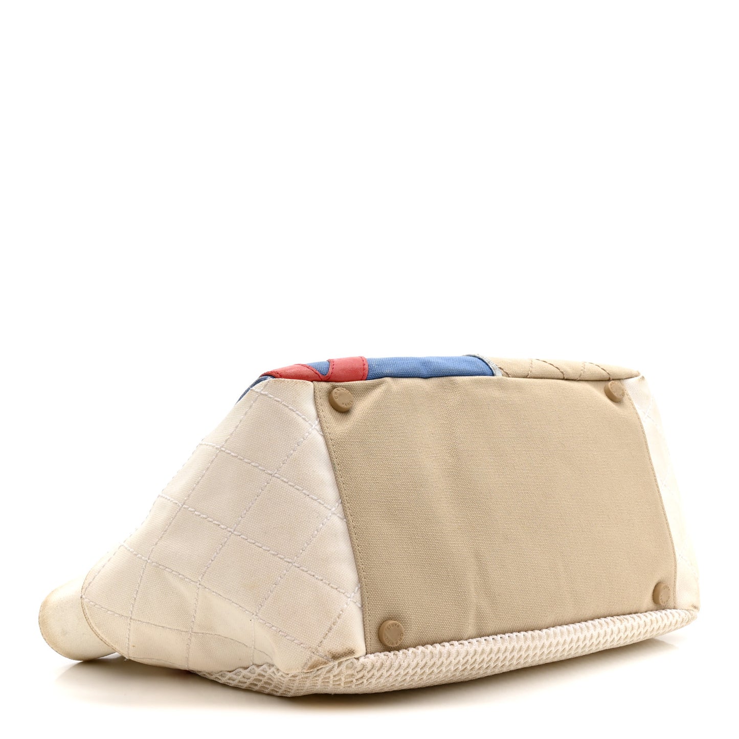 Canvas Quilted N°5 Shopping Tote Beige