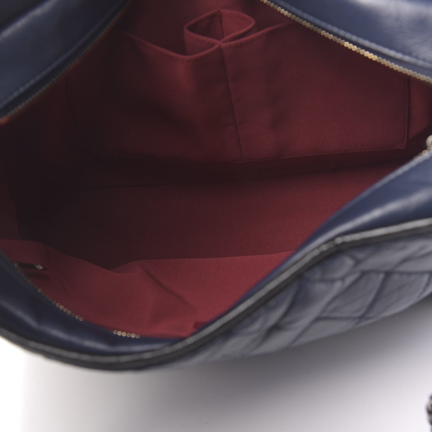 Chanel Aged Calfskin Quilted Large Gabrielle Hobo Navy Black 5 of 11