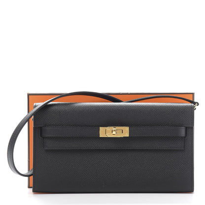 Hermes Epsom Kelly Wallet To Go Black 11 of 11