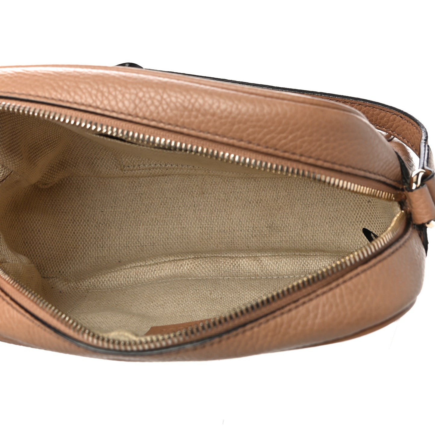 Pebbled Calfskin Small Soho Disco Bag Camelia