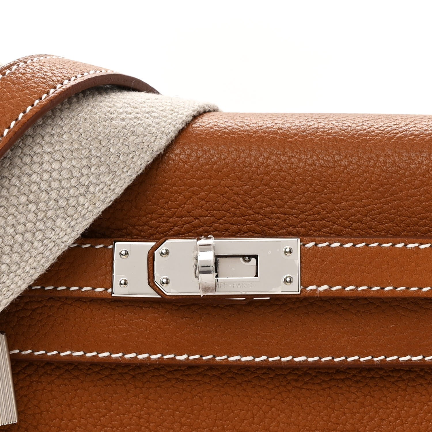 Hermes Barenia Faubourg Kelly Retourne 25 Fauve Ficelle 8 of 12