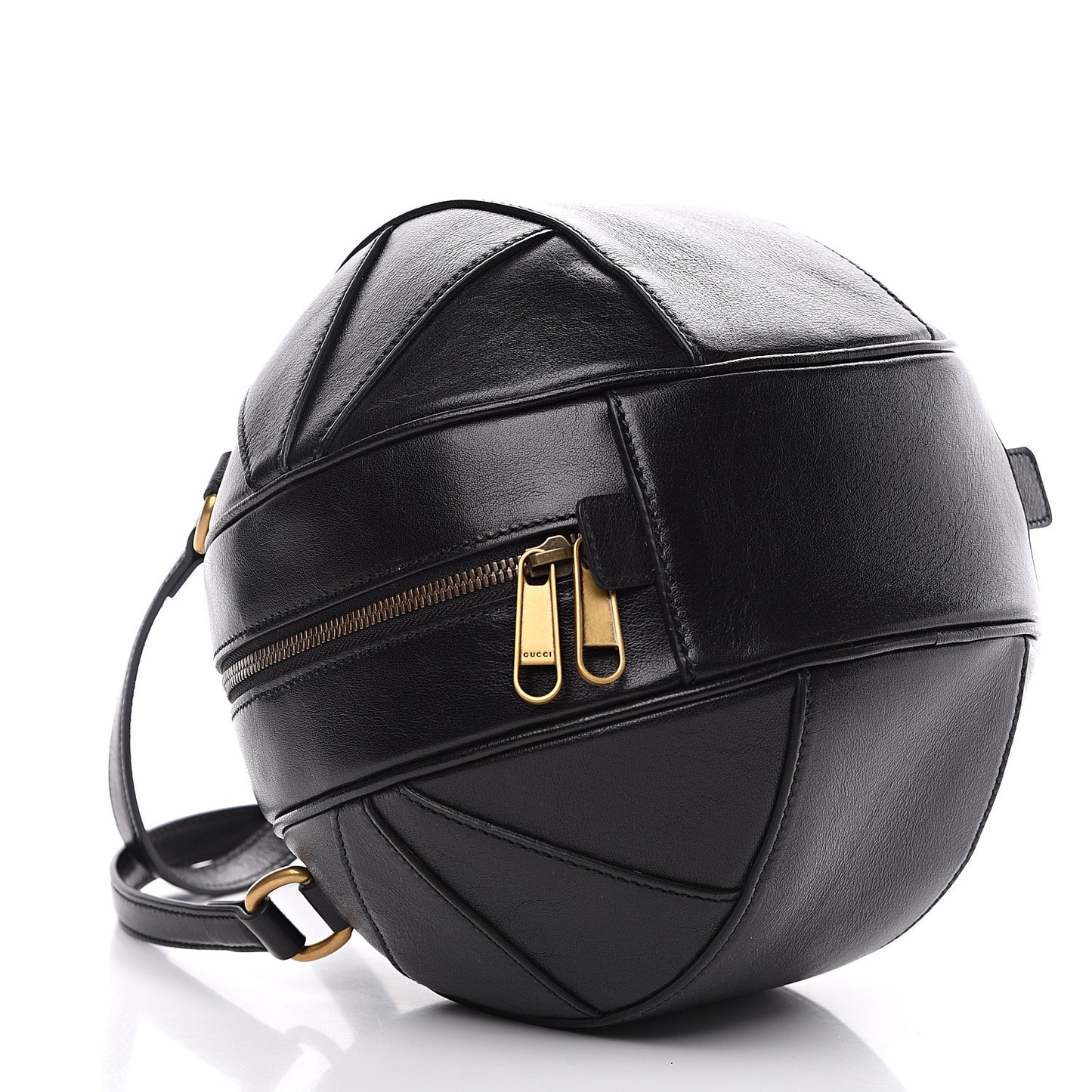 Piuma Lux Energy Tifosa Basketball Shaped Shoulder Bag Black