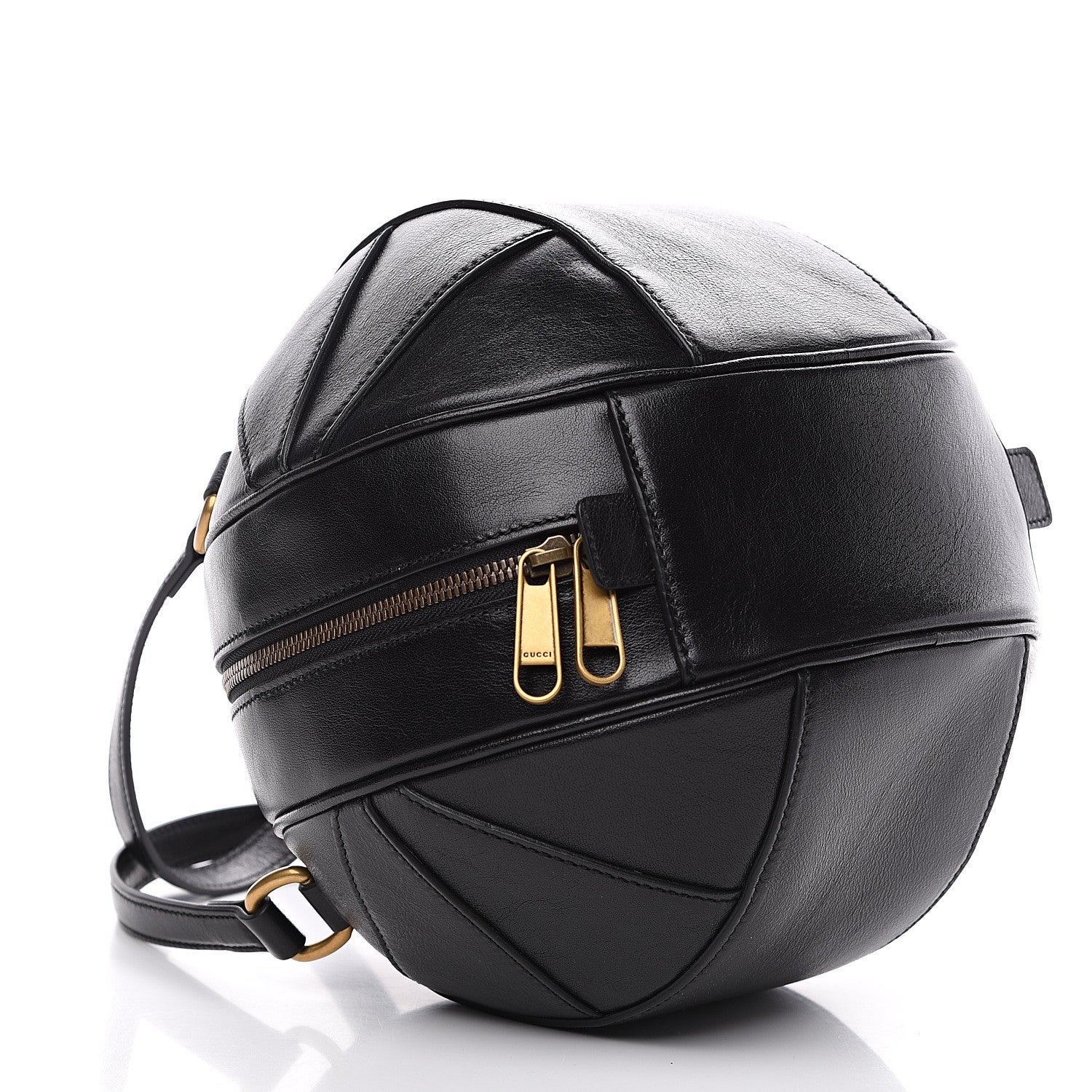 Gucci Piuma Lux Energy Tifosa Basketball Shaped Shoulder Bag Black 4 of 11