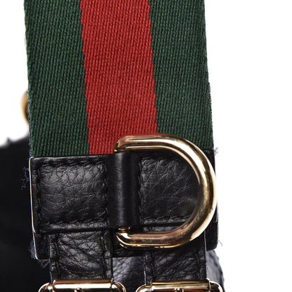 Gucci Pebbled Calfskin Medium Heritage Shoulder Bag Black 17 of 19