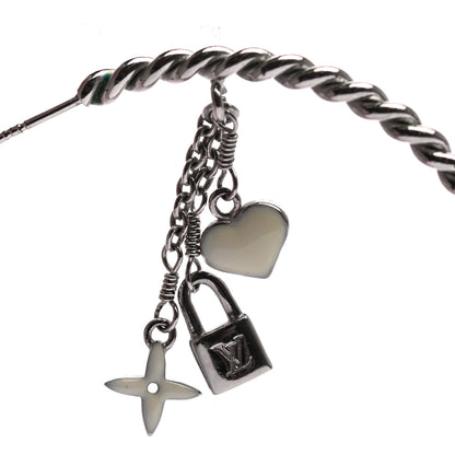 Louis Vuitton Sweet Monogram Creole Hoop Earrings Silver 4 of 6